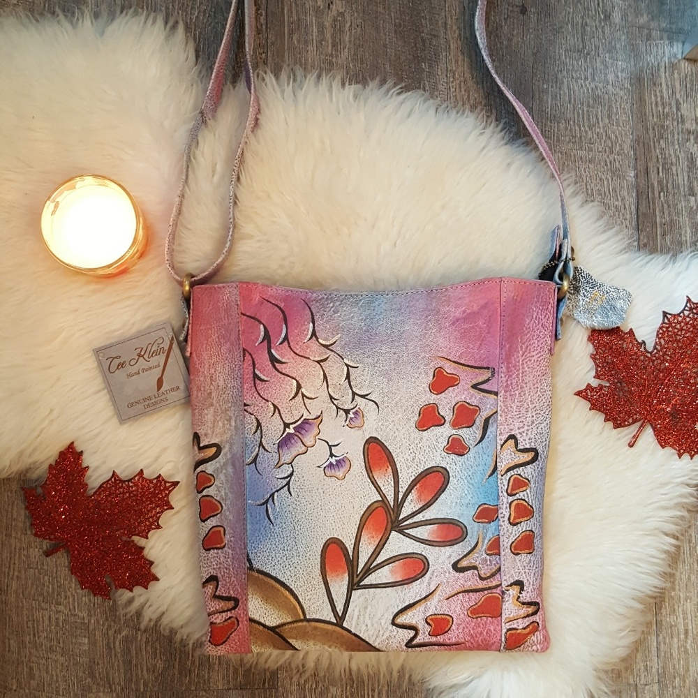 Genuine Leather Lee Klein Design Hand Painted Bag